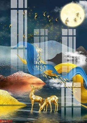 File gốc File gốc in tranh tổng hợp K5100 (vector) cho in ấn