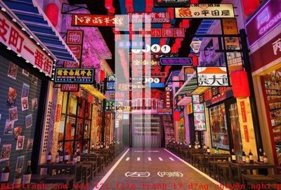 File gốc File gốc in tranh tổng hợp K51055 (in tráng gương) nghệ thuật