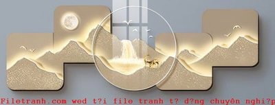 File in trần File gốc in tranh tổng hợp K51275 (bản gốc) phong cảnh