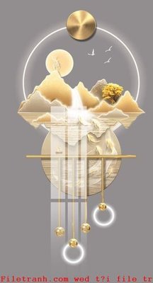 File tranh File gốc in tranh tổng hợp K51325 (gốc) phong cách tối giản