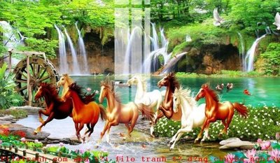 Chi tiết file ảnh File gốc in tranh tổng hợp K51417 sắc nét