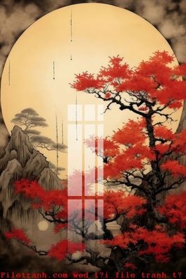 File tranh File gốc in tranh tổng hợp K51882 (ảnh gốc) in trần nhà