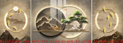 Tải file File gốc in tranh tổng hợp K52051 (gốc) chủ đề hoa sen