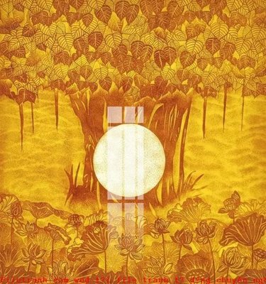 Download file gốc File gốc in tranh tổng hợp K52742 (in lụa) hoa lá