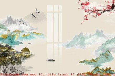File in trần File gốc in tranh tổng hợp K52935 (file gốc) hoa văn 3D