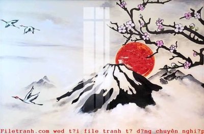 File tranh File gốc in tranh tổng hợp K53003 (bản gốc) in lụa 3D