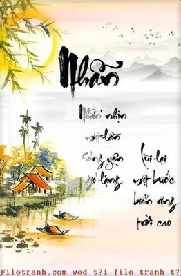 Ảnh gốc file in lụa File gốc in tranh tổng hợp K53021 chi tiết