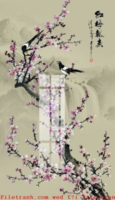 Ảnh gốc file in lụa File gốc in tranh tổng hợp K54089 chi tiết