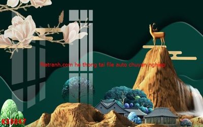 File gốc File gốc in tranh tổng hợp K55047 (in 3D) cho trang trí