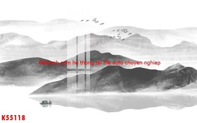 File in trần File gốc in tranh tổng hợp K55118 (bản gốc) hoa văn