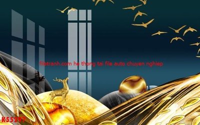 File gốc File gốc in tranh tổng hợp K55297 (in tráng gương) sang trọng