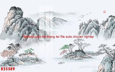 File tranh in trần 3D File gốc in tranh tổng hợp K55389 (ảnh gốc)