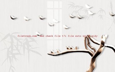 File gốc File gốc in tranh nền tường tổng hợp K55507 (cho in UV) siêu nét