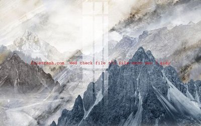 File gốc File gốc in tranh nền tường tổng hợp K56178 (in lụa) họa tiết 3D