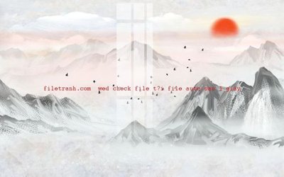 Download file gốc File gốc in tranh nền tường tổng hợp K56199 (in lụa) tranh 3D