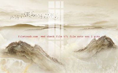 File gốc File gốc in tranh nền tường tổng hợp K56440 (in lụa) tranh phong thủy