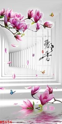 Download file gốc File gốc in tranh tổng hợp K5656 (in lụa) hoa lá