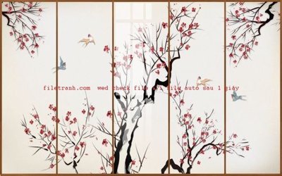 File gốc File gốc in tranh nền tường tổng hợp K56916 (in lụa) trang trí tường