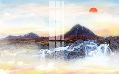 File in trần File gốc in tranh nền tường tổng hợp K57020 (bản gốc 3D) sống động