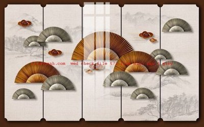 File tranh PSD File gốc in tranh nền tường tổng hợp K57069 chất lượng cao