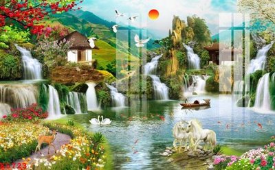 File tranh gốc File gốc in tranh tổng hợp K5723 (bản quyền) độc đáo