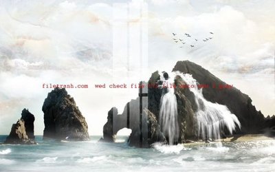 File in mica File gốc in tranh nền tường tổng hợp K57242 (bản gốc) sắc sảo