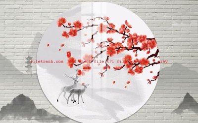 File tranh File gốc in tranh nền tường tổng hợp K57463 (gốc) in backlit film