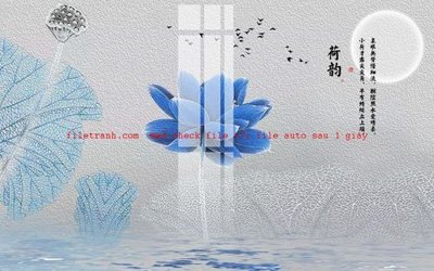 File gốc File gốc in tranh nền tường tổng hợp K57497 (cho in UV) siêu nét