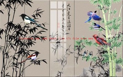 File gốc File gốc in tranh nền tường tổng hợp K57552 (vector) cho in ấn