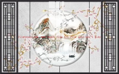 Ảnh gốc file in lụa File gốc in tranh nền tường tổng hợp K57561 chi tiết