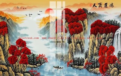 File tranh gốc File gốc in tranh nền tường tổng hợp K57569 (bản quyền) Filetranh.com