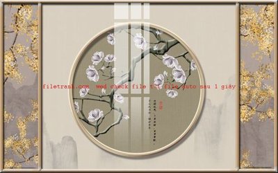 Chi tiết file gốc File gốc in tranh nền tường tổng hợp K57589 (cho in tráng gương)