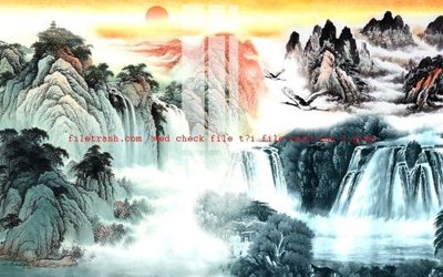 File tranh File gốc in tranh nền tường tổng hợp K57598 (gốc) chủ đề thiên nhiên