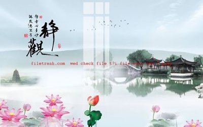 File PSD File gốc in tranh nền tường tổng hợp K57619 (chất lượng in ấn)