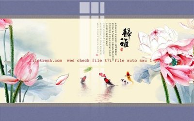 File in mica File gốc in tranh nền tường tổng hợp K57703 (ảnh gốc) đẹp