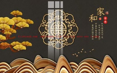 File tranh gốc File gốc in tranh nền tường tổng hợp K57787 (bản quyền) file PSD