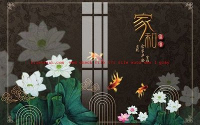 File tranh in trần 3D File gốc in tranh nền tường tổng hợp K57809 (ảnh gốc)