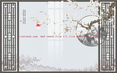 File gốc File gốc in tranh nền tường tổng hợp K58036 (in tráng gương) hiện đại