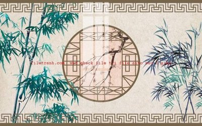 Download file gốc File gốc in tranh nền tường tổng hợp K58067 (in lụa) nghệ thuật