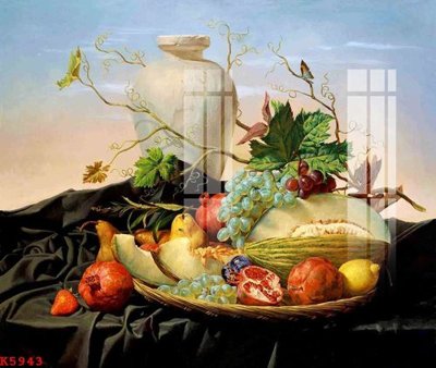 File in trần File gốc in tranh tổng hợp K5943 (bản gốc 3D) sống động