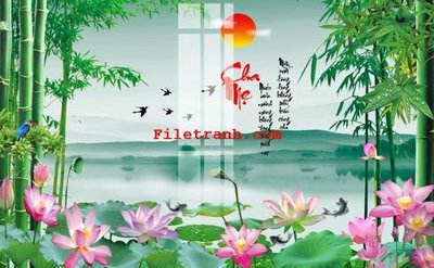 File PSD File gốc in tranh nền tường tổng hợp K59538 (bản gốc) chất lượng nhất