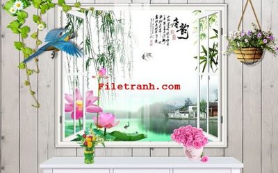 Tải file tranh File gốc in tranh nền tường tổng hợp K59560 (gốc) tại Filetranh.com