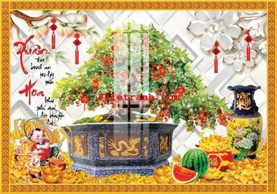 File gốc File gốc in tranh nền tường tổng hợp K59599 (in tráng gương) sang trọng