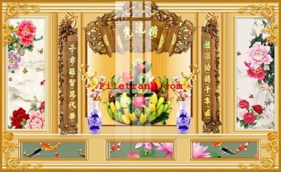 Tải file File gốc in tranh nền tường tổng hợp K59607 (gốc) in ấn chất lượng