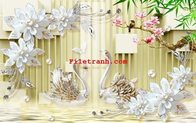 Download file File gốc in tranh nền tường tổng hợp K59714 (gốc) in mica cao cấp