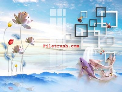 File PSD File gốc in tranh nền tường tổng hợp K59724 (gốc) nhiều lớp (multi-layer)