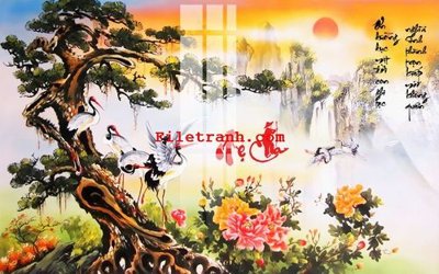 File gốc File gốc in tranh nền tường tổng hợp K59757 (phiên bản chuẩn) để in ấn