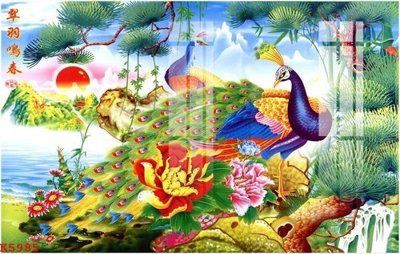 File tranh File gốc in tranh tổng hợp K5985 (file gốc) chuẩn màu in