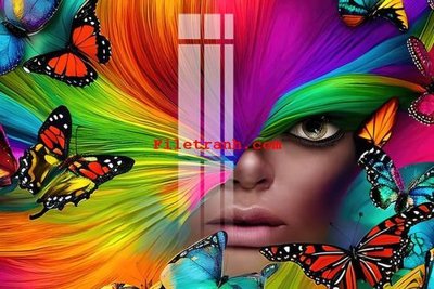 File gốc File gốc in tranh nền tường tổng hợp K59885 (PNG) không nền chất lượng