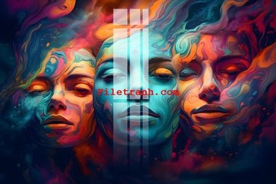 File tranh File gốc in tranh nền tường tổng hợp K59892 (gốc) in film